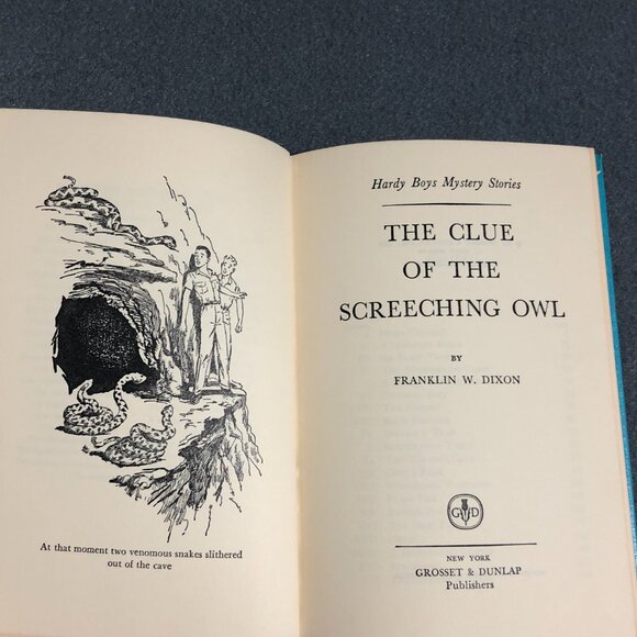 The Hardy Boys #41 The Clue of the Screeching Owl c. 1962 Grosset & Dunlap ~ HB - Picture 8 of 9